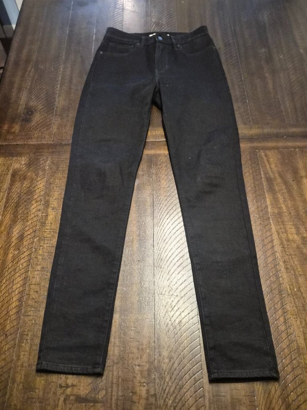 Levi's 721 High Rise Skinny Jeans Black Stretch Womens Sz 27 Premium Big E G150